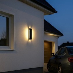 Sieninis lauko šviestuvas Pemba LED 18W 3000K Šilta balta (Juoda)