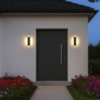 Sieninis lauko šviestuvas Pemba LED 18W 3000K Šilta balta (Juoda)