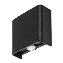 Sieninis lauko šviestuvas Portel LED 2W 2000, 2700, 4000K CCT keičiama balta spalva (Juoda)