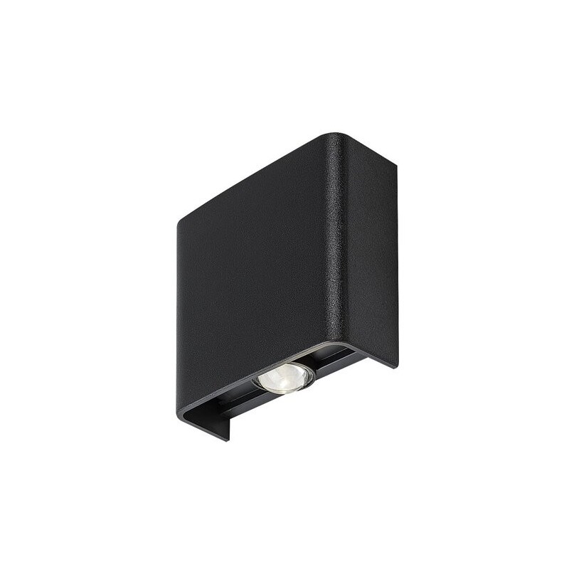 Sieninis lauko šviestuvas Portel LED 2W 2000, 2700, 4000K CCT keičiama balta spalva (Juoda)