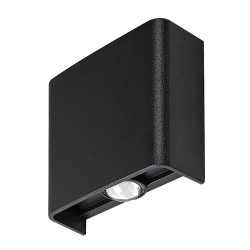 Sieninis lauko šviestuvas Portel LED 2W 2000, 2700, 4000K CCT keičiama balta spalva (Juoda)
