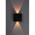 Sieninis lauko šviestuvas Portel LED 2W 2000, 2700, 4000K CCT keičiama balta spalva (Juoda)
