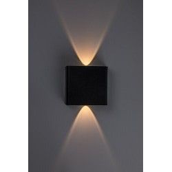 Sieninis lauko šviestuvas Portel LED 2W 2000, 2700, 4000K CCT keičiama balta spalva (Juoda)