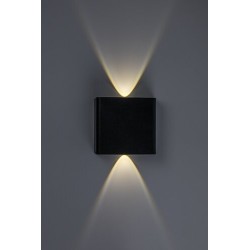 Sieninis lauko šviestuvas Portel LED 2W 2000, 2700, 4000K CCT keičiama balta spalva (Juoda)