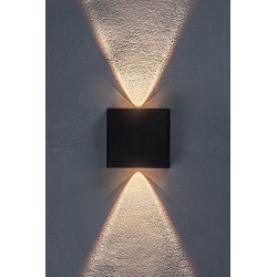 Sieninis lauko šviestuvas Portel LED 2W 2000, 2700, 4000K CCT keičiama balta spalva (Juoda)