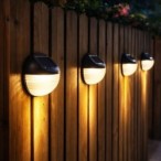 Sieninis lauko šviestuvas Lermos LED 0.06W 3000K Šilta balta (Juoda)
