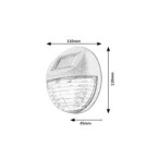 Sieninis lauko šviestuvas Lermos LED 0.06W 3000K Šilta balta (Juoda)