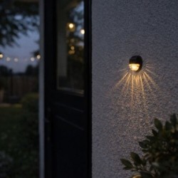 Sieninis lauko šviestuvas Lermos LED 0.06W 3000K Šilta balta (Juoda)
