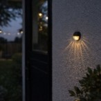 Sieninis lauko šviestuvas Lermos LED 0.06W 3000K Šilta balta (Juoda)