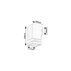 Sieninis lauko šviestuvas Urfa Line LED 9W 3000, 4000, 6500K CCT keičiama balta spalva (Antracito)