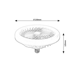 SMD-LED LED 16W 3000-6500K CCT keičiama balta spalva (Balta)