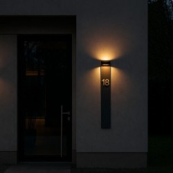 Sieninis lauko šviestuvas Gerla LED 9W 3000K Šilta balta (Antracito)