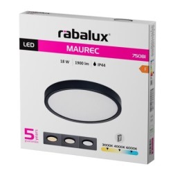 Lubinis lauko šviestuvas Maurec LED 18W 3000, 4000, 6000K CCT keičiama balta spalva (Antracito)