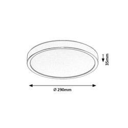 Lubinis lauko šviestuvas Maurec LED 18W 3000, 4000, 6000K CCT keičiama balta spalva (Antracito)