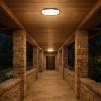 Lubinis lauko šviestuvas Maurec LED 18W 3000, 4000, 6000K CCT keičiama balta spalva (Ruda)