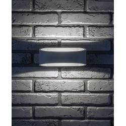 Sieninis lauko šviestuvas Gerla LED 9W 3000K Šilta balta (Balta)
