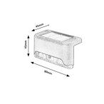 Sieninis lauko šviestuvas Ispra LED 0.06W 3000K Šilta balta (Juoda)