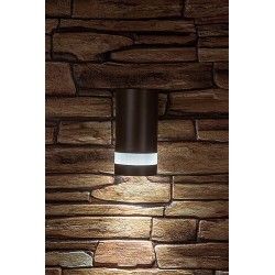 Sieninis lauko šviestuvas Urfa Line LED 9W 3000, 4000, 6500K CCT keičiama balta spalva (Ruda)