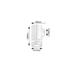 Sieninis lauko šviestuvas Urfa Line LED 9W 3000, 4000, 6500K CCT keičiama balta spalva (Ruda)
