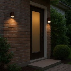 Sieninis lauko šviestuvas Urfa Line LED 9W 3000, 4000, 6500K CCT keičiama balta spalva (Ruda)