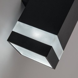 Sieninis lauko šviestuvas Urfa Line LED 16W 3000, 4000, 6500K CCT keičiama balta spalva (Antracito)