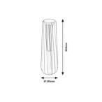 Pastatomas lauko šviestuvas Tamarite LED 12W 4000K Neutrali balta (Antracito)