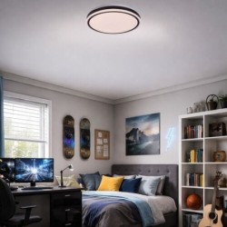 Lubinis šviestuvas Corlet LED 20W 3000-6500K CCT keičiama balta spalva (Juoda)