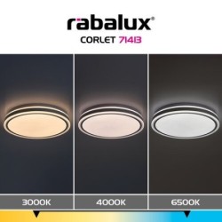 Lubinis šviestuvas Corlet LED 23W 3000-6500K CCT keičiama balta spalva (Balta)
