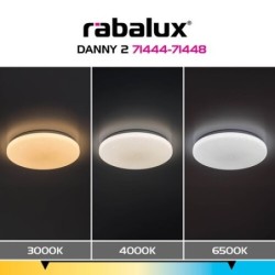 Lubinis šviestuvas Danny2 LED 60W 3000-6500K CCT keičiama balta spalva (Balta)