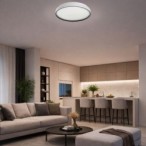 Lubinis šviestuvas Zerava LED 60W 3000-6500K CCT keičiama balta spalva (Juoda)
