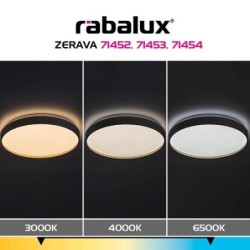 Lubinis šviestuvas Zerava LED 34W 3000-6500K CCT keičiama balta spalva (Aukso)