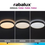 Lubinis šviestuvas Zerava LED 34W 3000-6500K CCT keičiama balta spalva (Aukso)