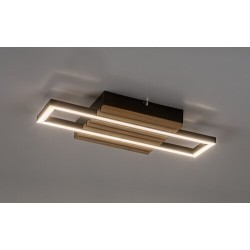 Lubinis šviestuvas Noxelle LED 12W 3000, 4500, 6000K CCT keičiama balta spalva (Juoda, Ąžuolo)