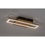 Lubinis šviestuvas Noxelle LED 12W 3000, 4500, 6000K CCT keičiama balta spalva (Juoda, Ąžuolo)