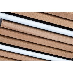Lubinis šviestuvas Noxelle LED 12W 3000, 4500, 6000K CCT keičiama balta spalva (Juoda, Ąžuolo)