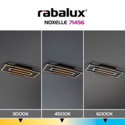 Lubinis šviestuvas Noxelle LED 28W 3000, 4500, 6000K CCT keičiama balta spalva (Juoda, Ąžuolo)