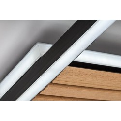 Lubinis šviestuvas Noxelle LED 26W 3000, 4500, 6000K CCT keičiama balta spalva (Juoda, Ąžuolo)