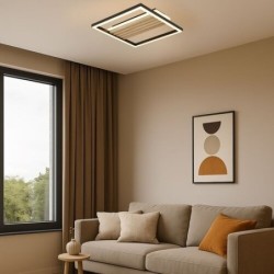 Lubinis šviestuvas Noxelle LED 26W 3000, 4500, 6000K CCT keičiama balta spalva (Juoda, Ąžuolo)