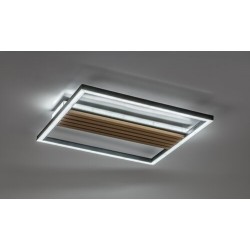 Lubinis šviestuvas Noxelle LED 30W 3000, 4500, 6000K CCT keičiama balta spalva (Juoda, Ąžuolo)