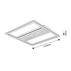 Lubinis šviestuvas Noxelle LED 30W 3000, 4500, 6000K CCT keičiama balta spalva (Juoda, Ąžuolo)