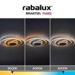 Lubinis šviestuvas Brantiel LED 57W 3000-6000K CCT keičiama balta spalva (Rusva)