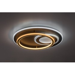 Lubinis šviestuvas Brantiel LED 60W 3000-6000K CCT keičiama balta spalva (Juoda, Aukso)