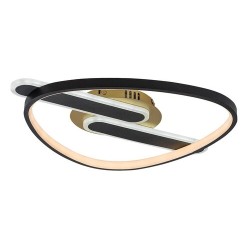 Lubinis šviestuvas Brantiel LED 60W 3000-6000K CCT keičiama balta spalva (Juoda, Aukso)