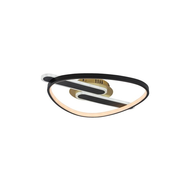 Lubinis šviestuvas Brantiel LED 60W 3000-6000K CCT keičiama balta spalva (Juoda, Aukso)
