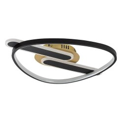 Lubinis šviestuvas Brantiel LED 60W 3000-6000K CCT keičiama balta spalva (Juoda, Aukso)