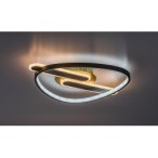 Lubinis šviestuvas Brantiel LED 60W 3000-6000K CCT keičiama balta spalva (Juoda, Aukso)