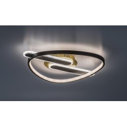 Lubinis šviestuvas Brantiel LED 60W 3000-6000K CCT keičiama balta spalva (Juoda, Aukso)