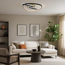 Lubinis šviestuvas Brantiel LED 60W 3000-6000K CCT keičiama balta spalva (Juoda, Aukso)