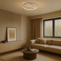 Lubinis šviestuvas Brantiel LED 55W 3000-6000K CCT keičiama balta spalva (Rusva)