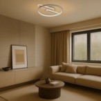 Lubinis šviestuvas Brantiel LED 55W 3000-6000K CCT keičiama balta spalva (Rusva)
